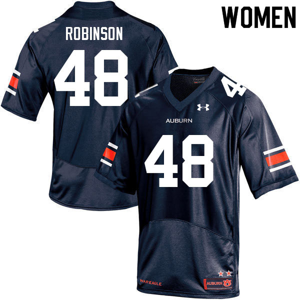 Auburn Tigers Women's Marquis Robinson #48 Navy Under Armour Stitched College 2021 NCAA Authentic Football Jersey LPN8074YF